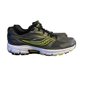 Saucony Men's Cohesion 8 Running Shoes size 12 Gray green lace Sneakers S25218-2